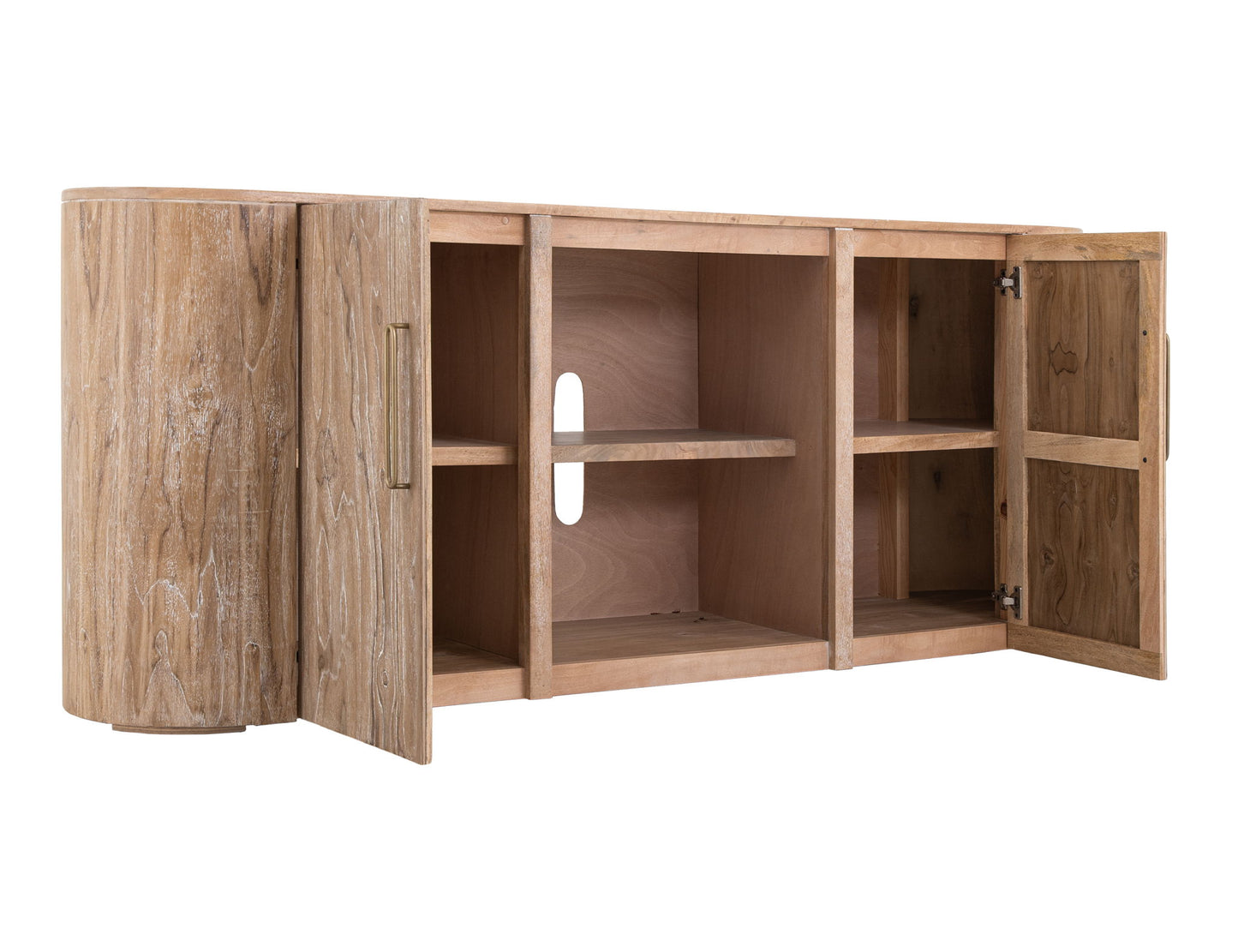 Balam - TV Stand - Ivory White