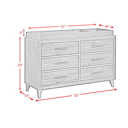 Malia - Dresser And Topper - Walnut