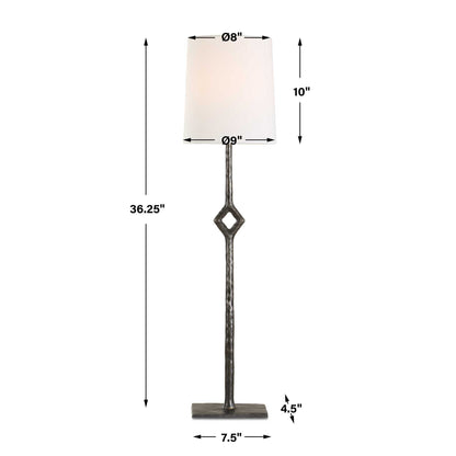 Puncture - Cordless Iron Buffet Lamp - Black / Bronze