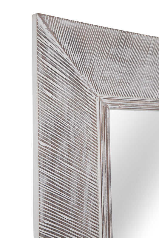 Baker - Floor Mirror - White Wash