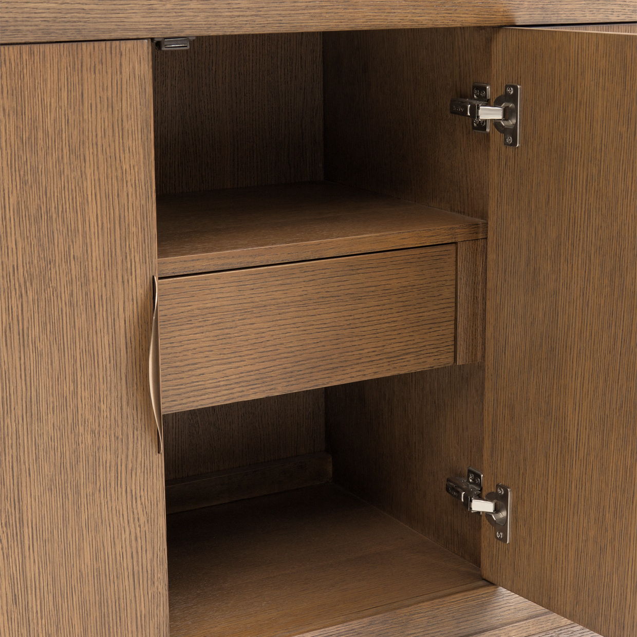 Portrait - Sideboard With LED Lights - Sienna Brown