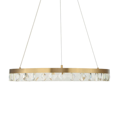 Segovia - Round Crystal LED Chandelier - Gold