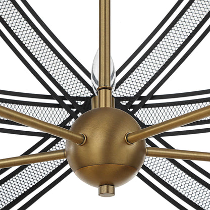 Spherical - 5 Light Pendant - Black