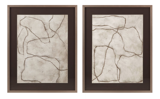 Conversations In The Present Framed Print - Gray / Off White