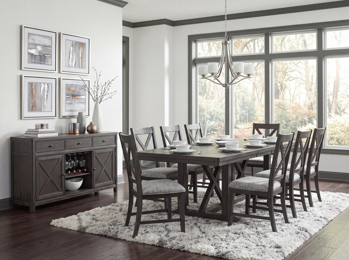 Briarwood - Complete Trestle Table - Sable