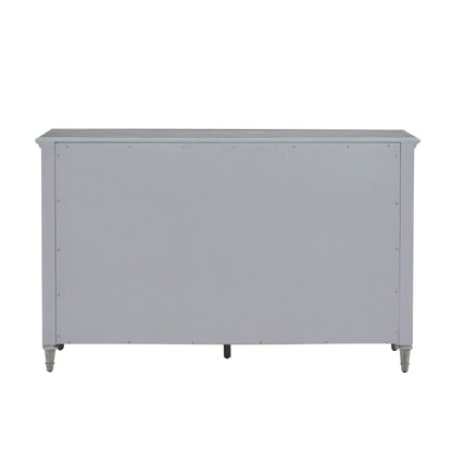 Pulaski Accents - 3-Door Credenza With Storage Drawers - Light Gray