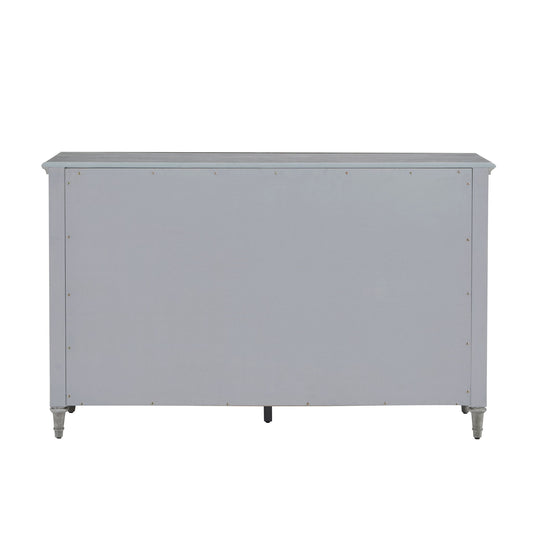 Pulaski Accents - 3-Door Credenza With Storage Drawers - Light Gray