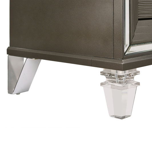 Twenty Nine - 2-Drawer Nightstand With USB - Dark Brown