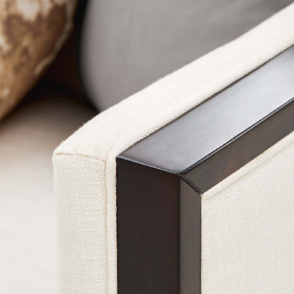 Belmont Place - Loveseat - Cream / Espresso