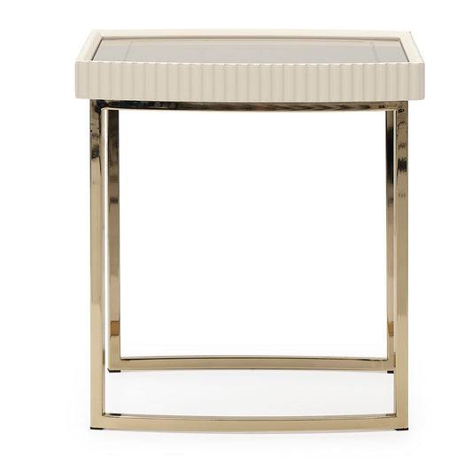 Lisbon - Side Table - Silken Matte Cream