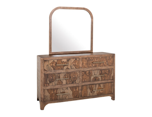 Praga - Mirror - Almond / Barrel Brown