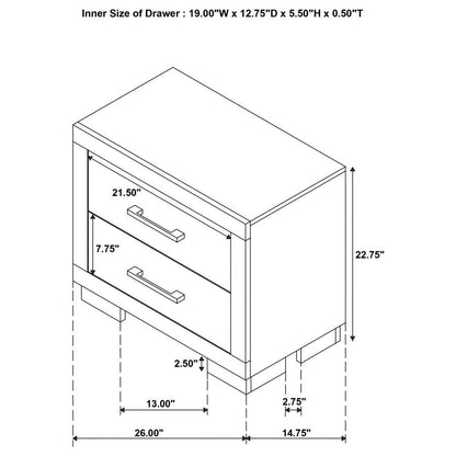 Jessica - Bedroom Set With LED