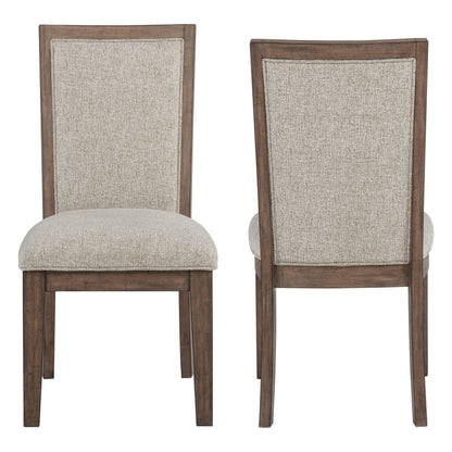 Augusta - Upholstered Side Chair (Set of 2) - Rustic Brown