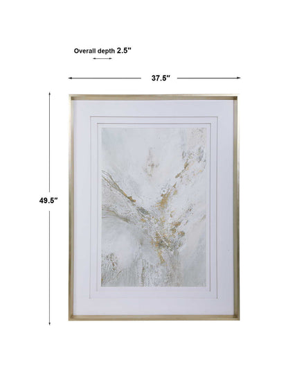 Ethos - Framed Abstract Print - Gold
