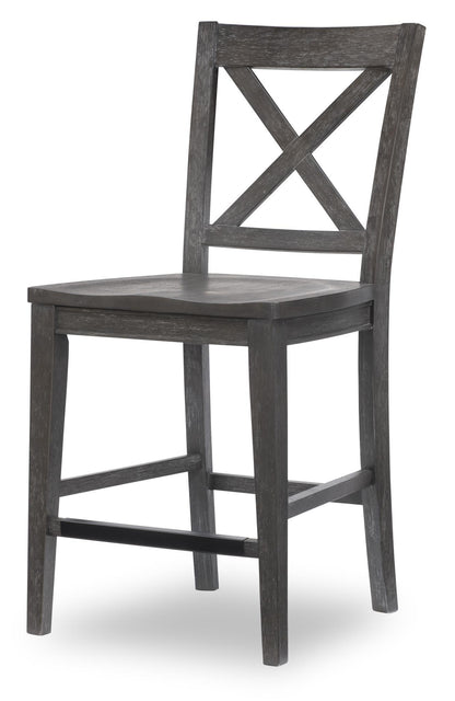 Briarwood - X-Back Counter Height Chair (Set of 2) - Sable
