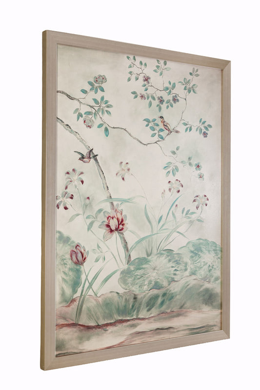 Sylvan Study Framed Print - Cream