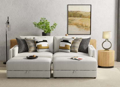 Trevor - Extra Deep Oversized Sofa With Included Storage Cocktail Ottoman