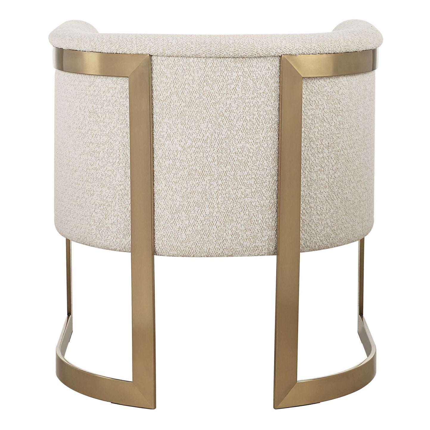Bellina - Plush Barrel Chair - Gold