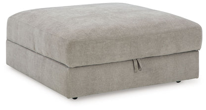 Aslan Court - 5 Pc. - 4-Piece Sofa Pit Sectional, Ottoman - Pebble