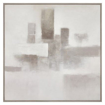 Framed Canvas Urban Stillness - Natural