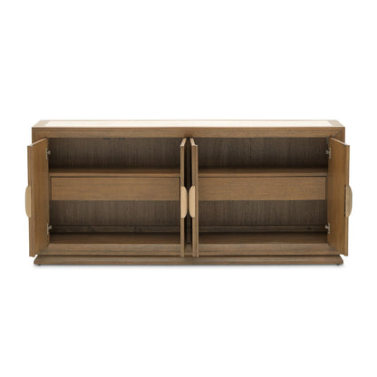 Portrait - Sideboard With LED Lights - Sienna Brown