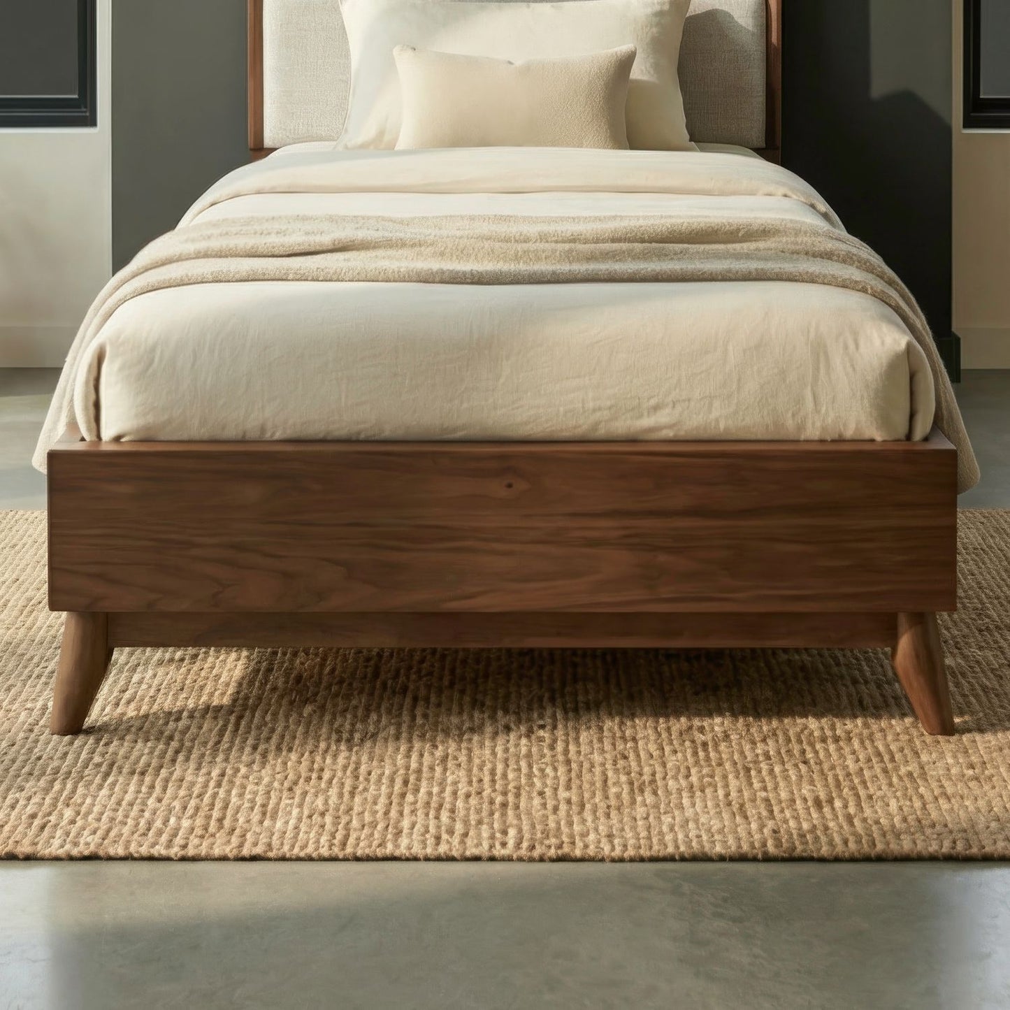 Century Modern - Twin Platform Footboard - Satin Walnut