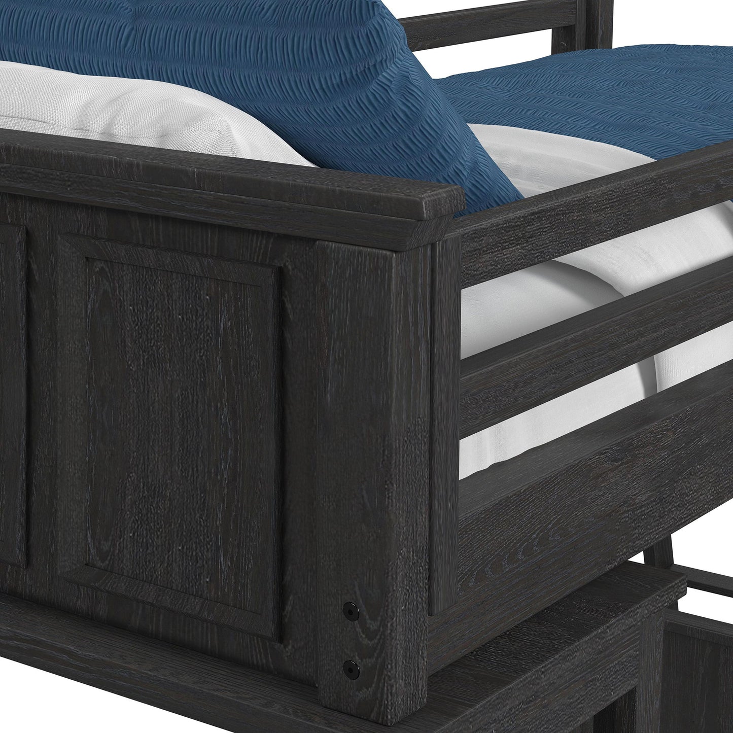 Hampton Kids - Loft With Ladder And Desk With Speaker Bedroom Set