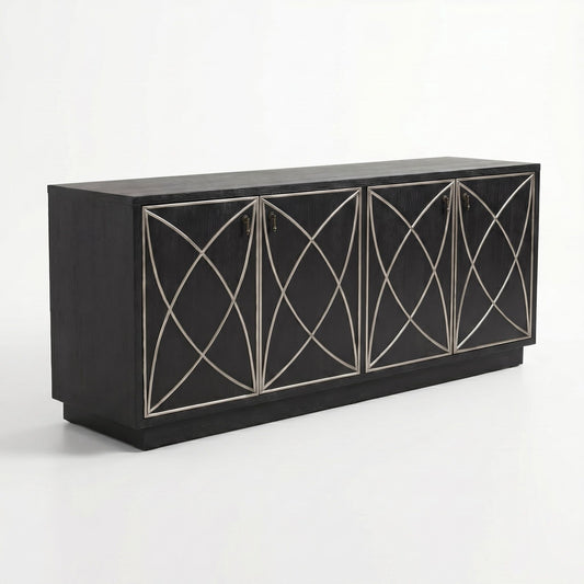 Julian - Four Door Cabinet - Black
