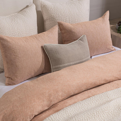 Jayson - Linen Cashmere Duvet King Set - Clay