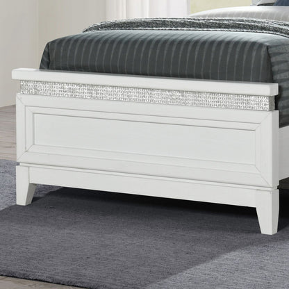 Reflections - Full Panel Footboard - Pearl White