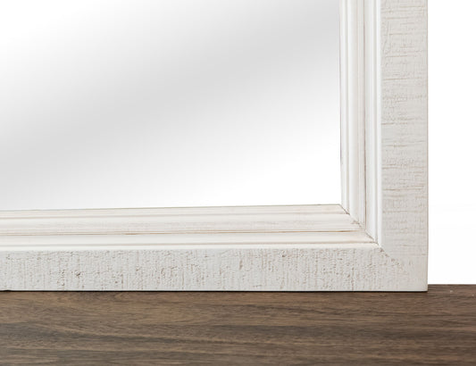 Stoa - Mirror - White / Brown
