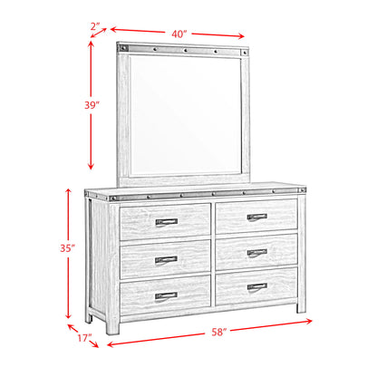 Wade - Youth 6-Drawer Dresser