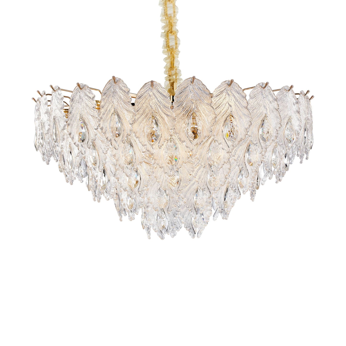 Michael Amini Lighting - Orlisse 18-Light Acrylic Chandelier - Gold