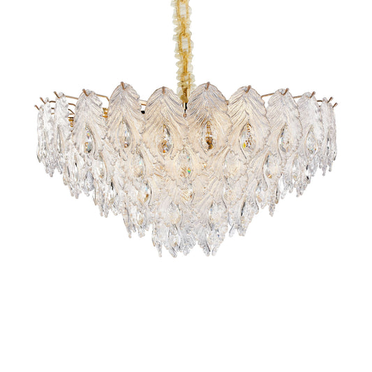 Michael Amini Lighting - Orlisse 18-Light Acrylic Chandelier - Gold