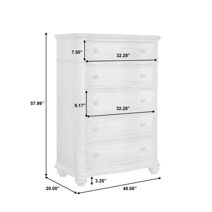 Weston Hills - 5 Drawer Chest - Flax Seed
