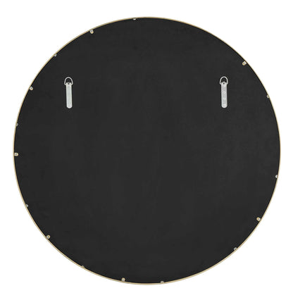 Crinkle - Round Mirror - Brass