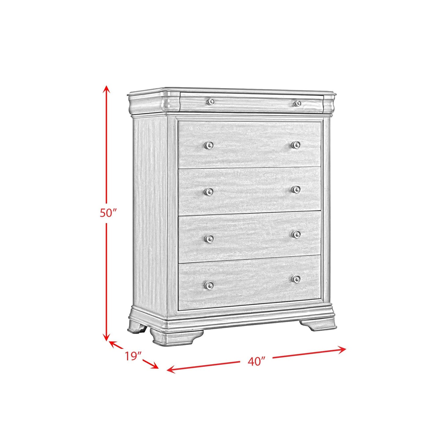 Phillipe - 5-Drawer Chest - Cherry