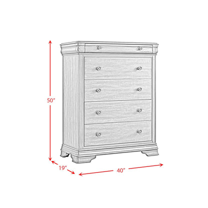 Phillipe - 5-Drawer Chest - Cherry