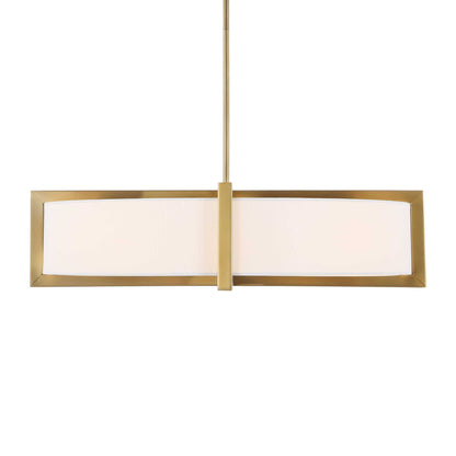 Cresson - 4 Light Drum Pendant - White / Gold
