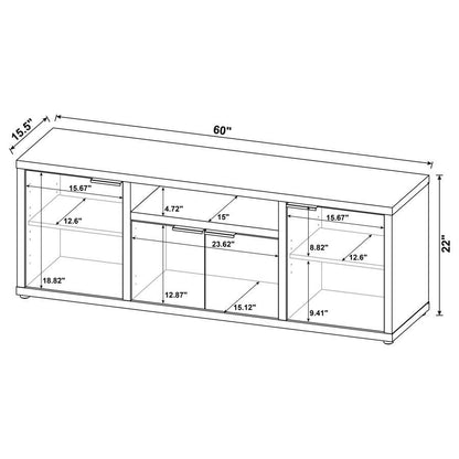 Tabby - 4 Door Engineered Wood TV Stand - Mango