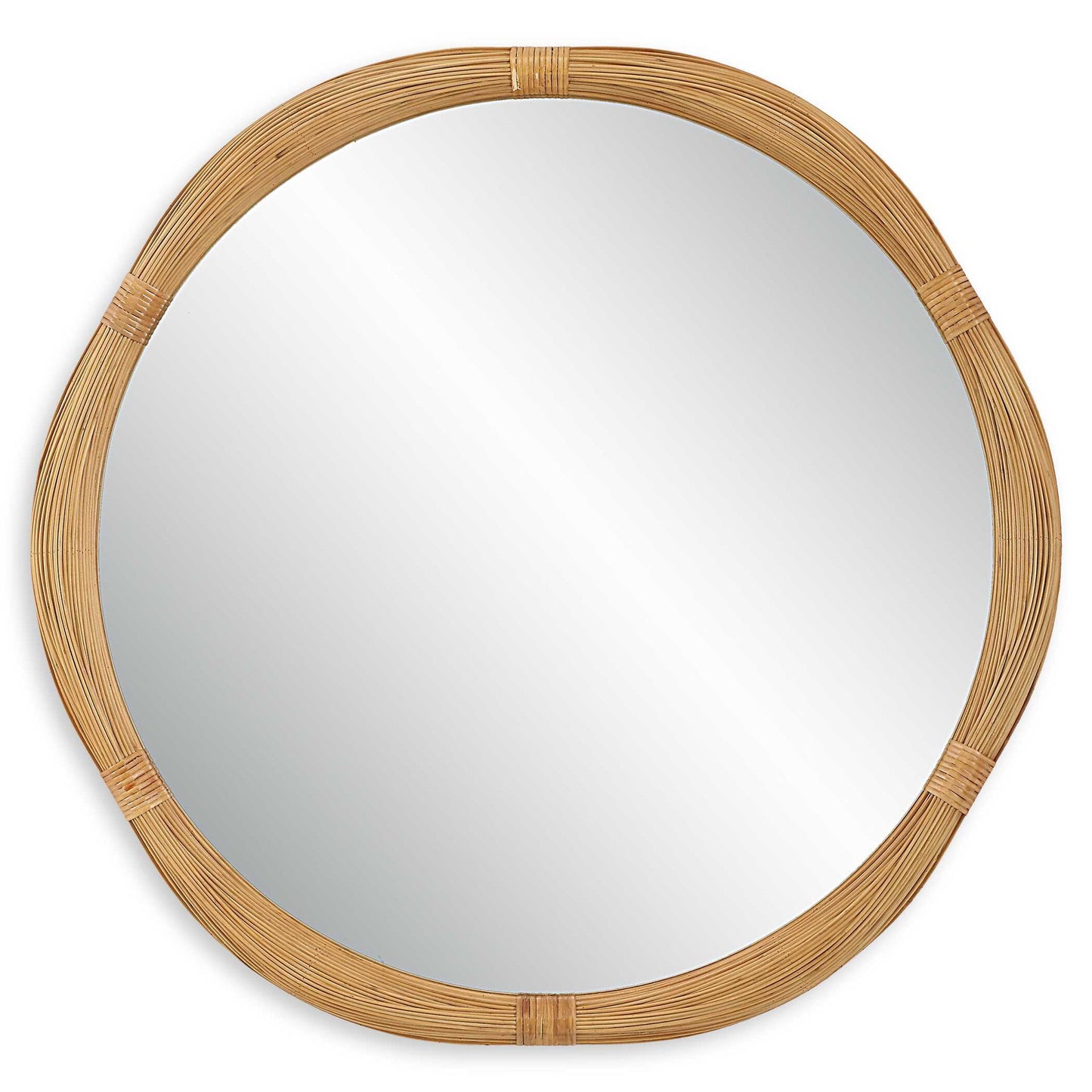 Salina - Round Bamboo Mirror