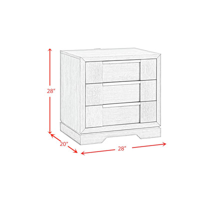 Kelis - 4 Piece Bedroom Set With Queen Panel Bed And LED - Gray