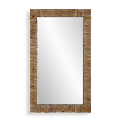 Ayanna - Wood Mirror - Gray Washed