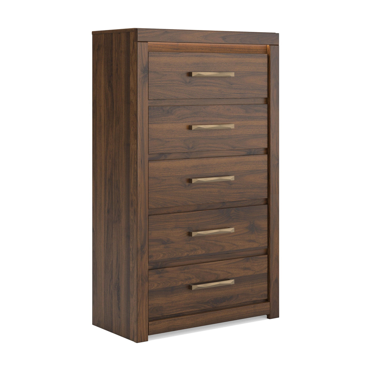 Janfyn - Five Drawer Chest - Brown