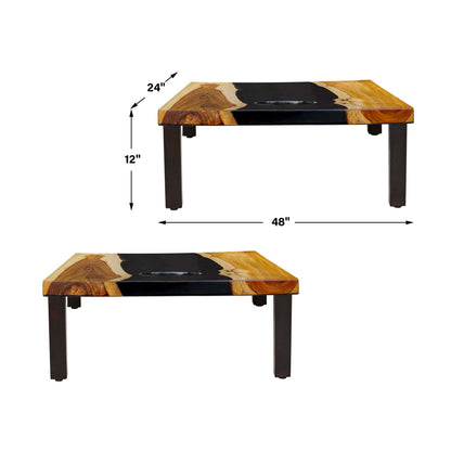 Clearwood Black - Cornhole Game (Set of 2) - Black / Woodtone