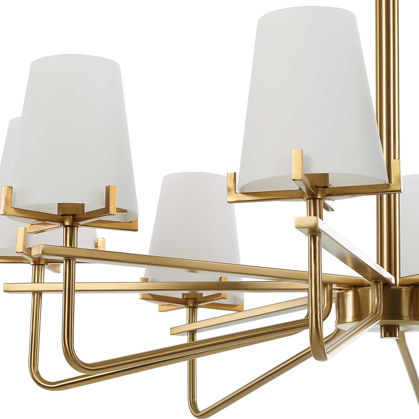 Lassen - 8 Light Chandelier - Brass