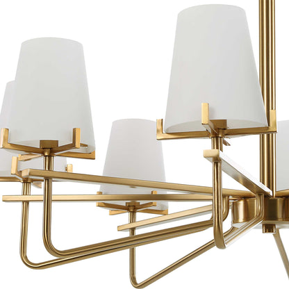 Lassen - 8 Light Chandelier - Brass