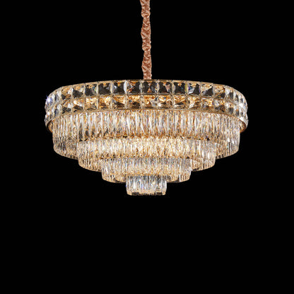 Michael Amini Lighting - Soleil 22-Light Crystal Chandelier - Gold