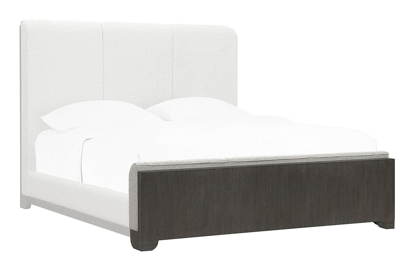 Anderson Park - King / California King Upholstered Footboard & Slats - Moose Trail / Frontier Brown