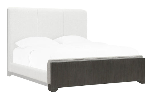 Anderson Park - King / California King Upholstered Footboard & Slats - Moose Trail / Frontier Brown